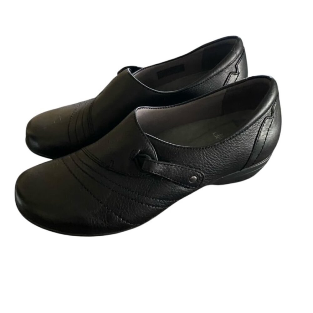 Dansko Franny Black Leather Slip On Shoe - Picture 6 of 8